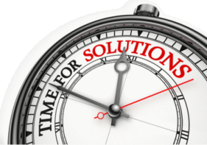 Infographic: time for solutions logo
